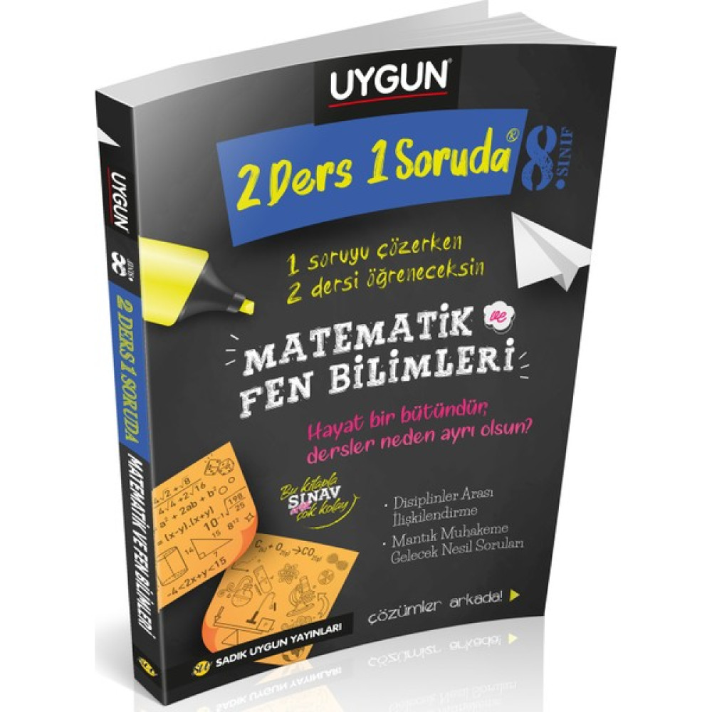 Sadık Uygun Yayınları 8. Sınıf 2 Ders 1 Soruda Matematik ve Fen Bilimleri Ders Sınav Kitapları Fiyatı