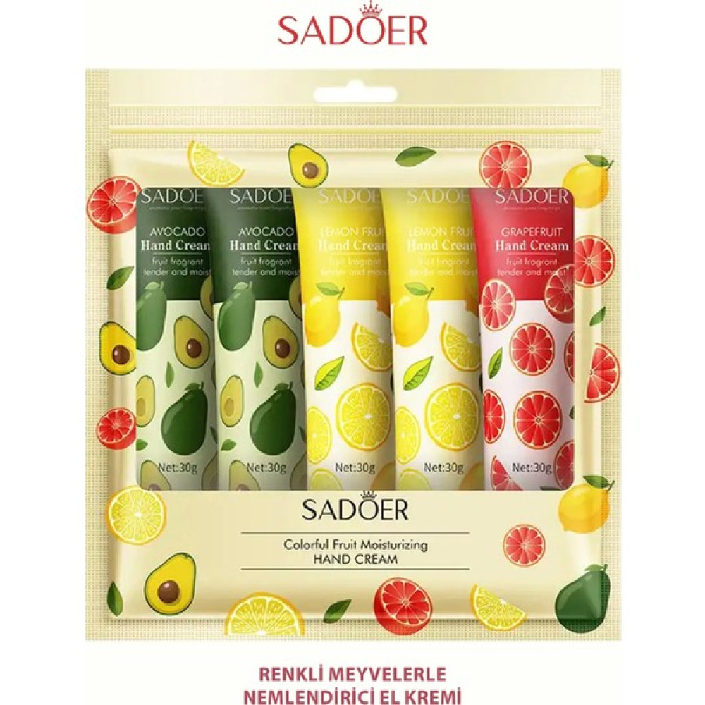 Sadoer El Kremi Seti (5 Adet) - Avokado - Limon- Greyfurt Oto Boyaları Fiyatı
