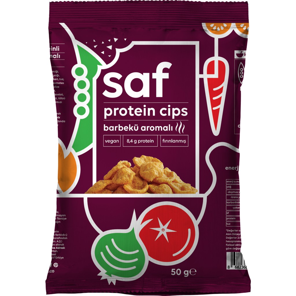 Saf Nutrition Barbekü Aromalı Protein Cips 50 gr X 12 Cips Fiyatı