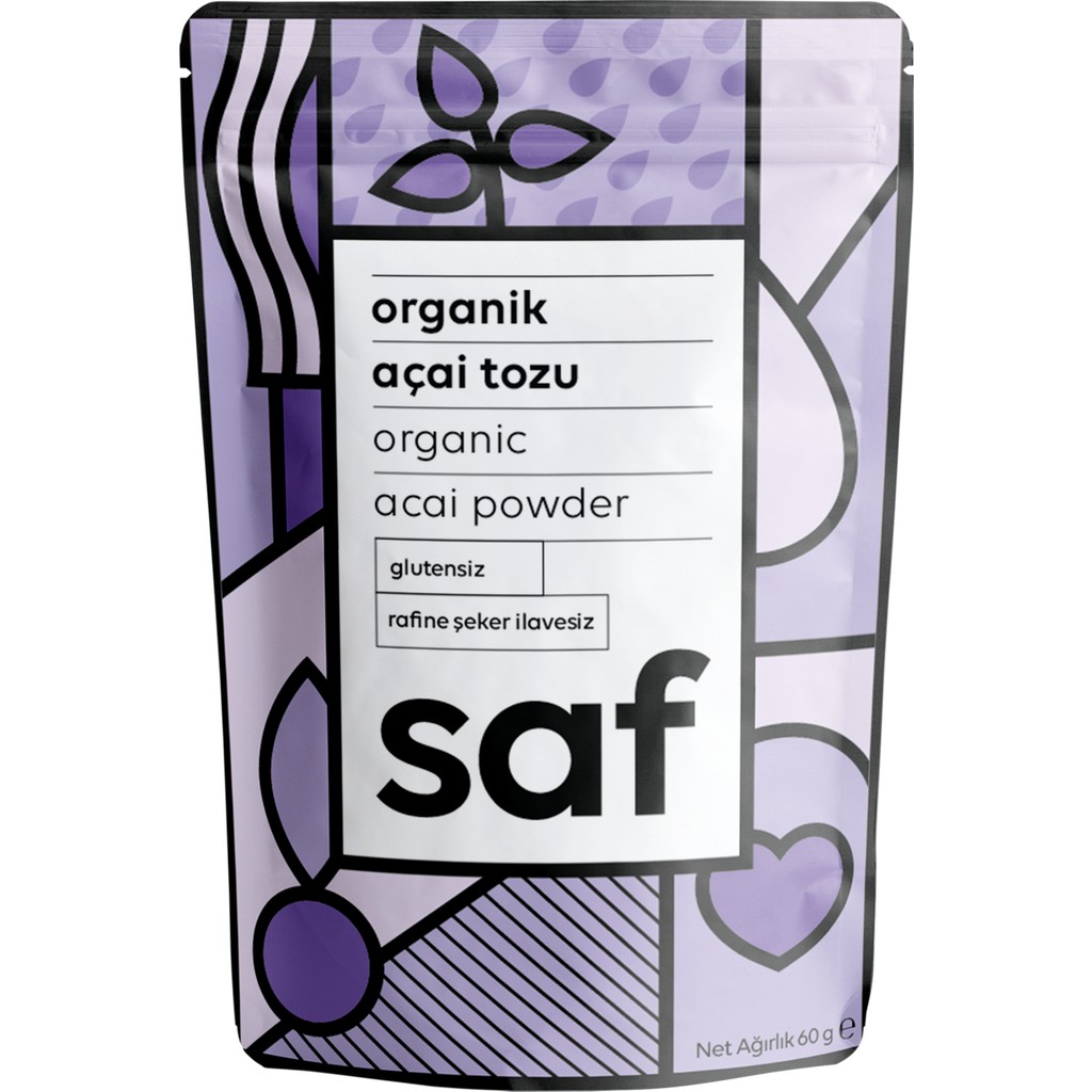 Saf Nutrition Organik Acai Tozu 60 gr Euterpe Olercea İçerikli Glutensiz Ürün Diğer Fiyatı