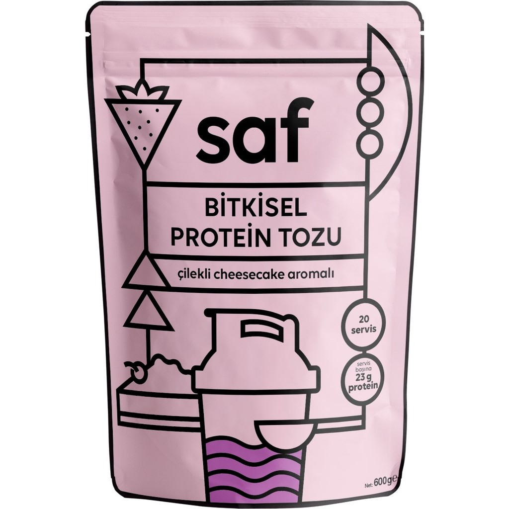 Saf Nutrition Strawberry Cheesecake Simple Protein Mix 600GR - Çilek Diğer Fiyatı