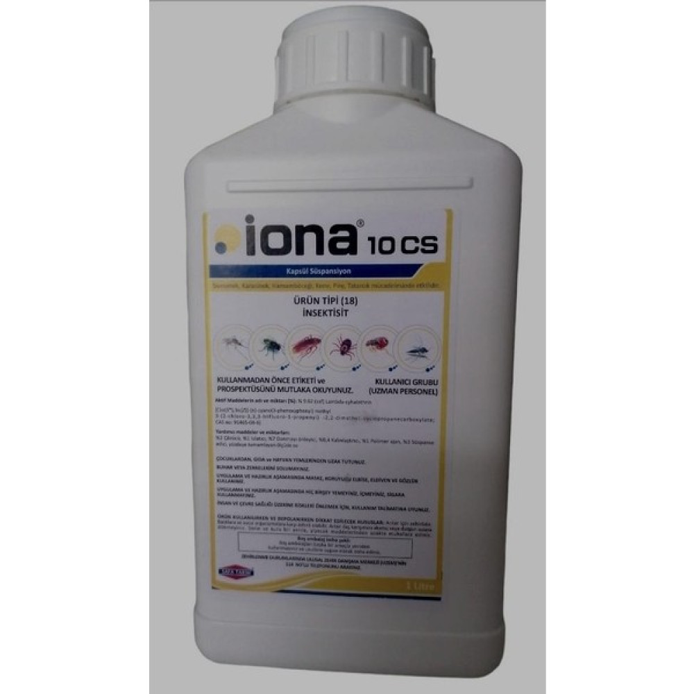 Safa Tarım Haşere İlacı İona 10 CS - 1 Litre Sinek-Kene-Haşere Kovucu Fiyatı