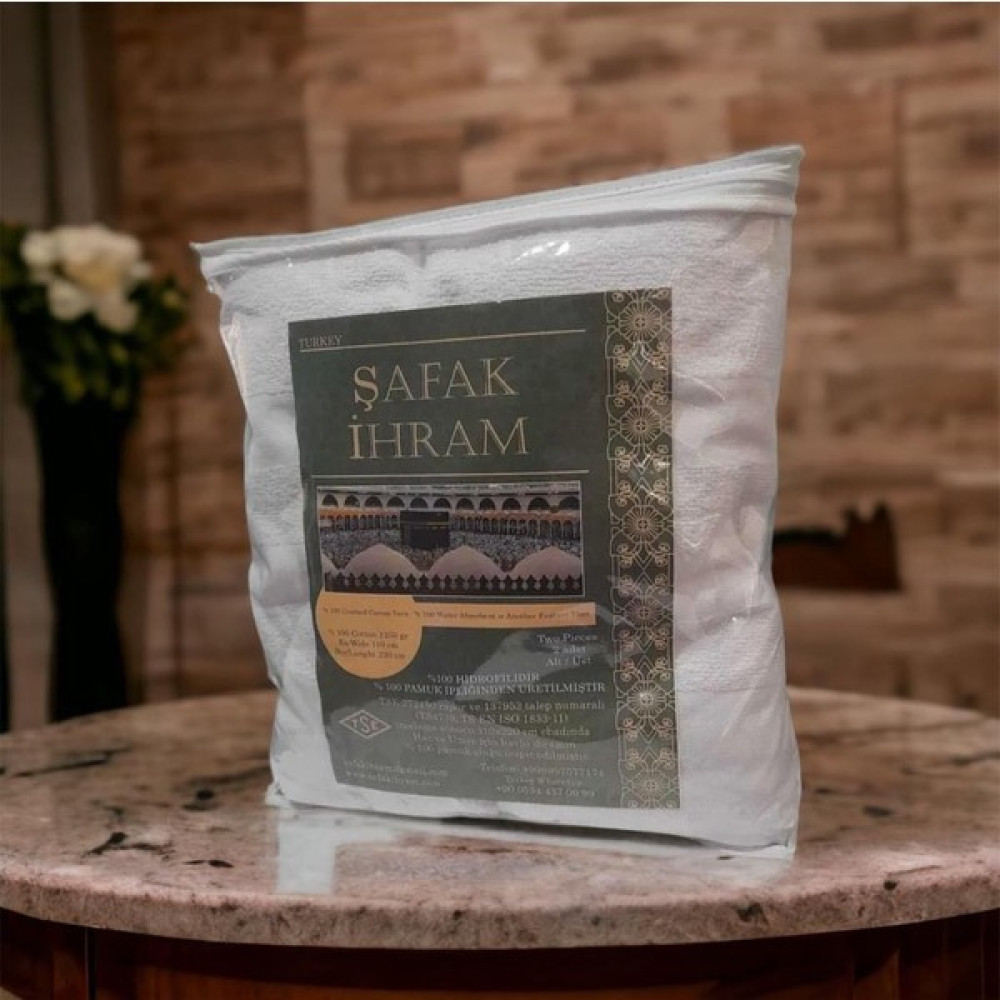 Şafak İhram Hac ve Umre Kıyafeti Şafak İhram - 110 x 220 cm - Beyaz Banyo Havlusu Fiyatı