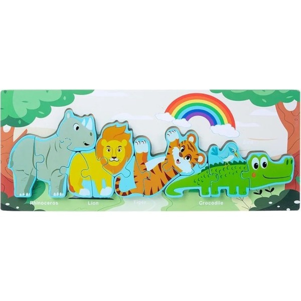 Safari 2 Ahşap Çocuk Puzzle Eğitici Oyuncak Fiyatı