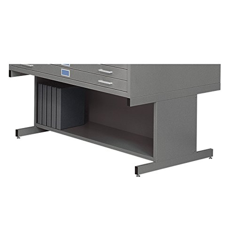 Safco Products Flat File High Base for 5-Drawer 4998GRR Flat File, Sold Separately, Gray