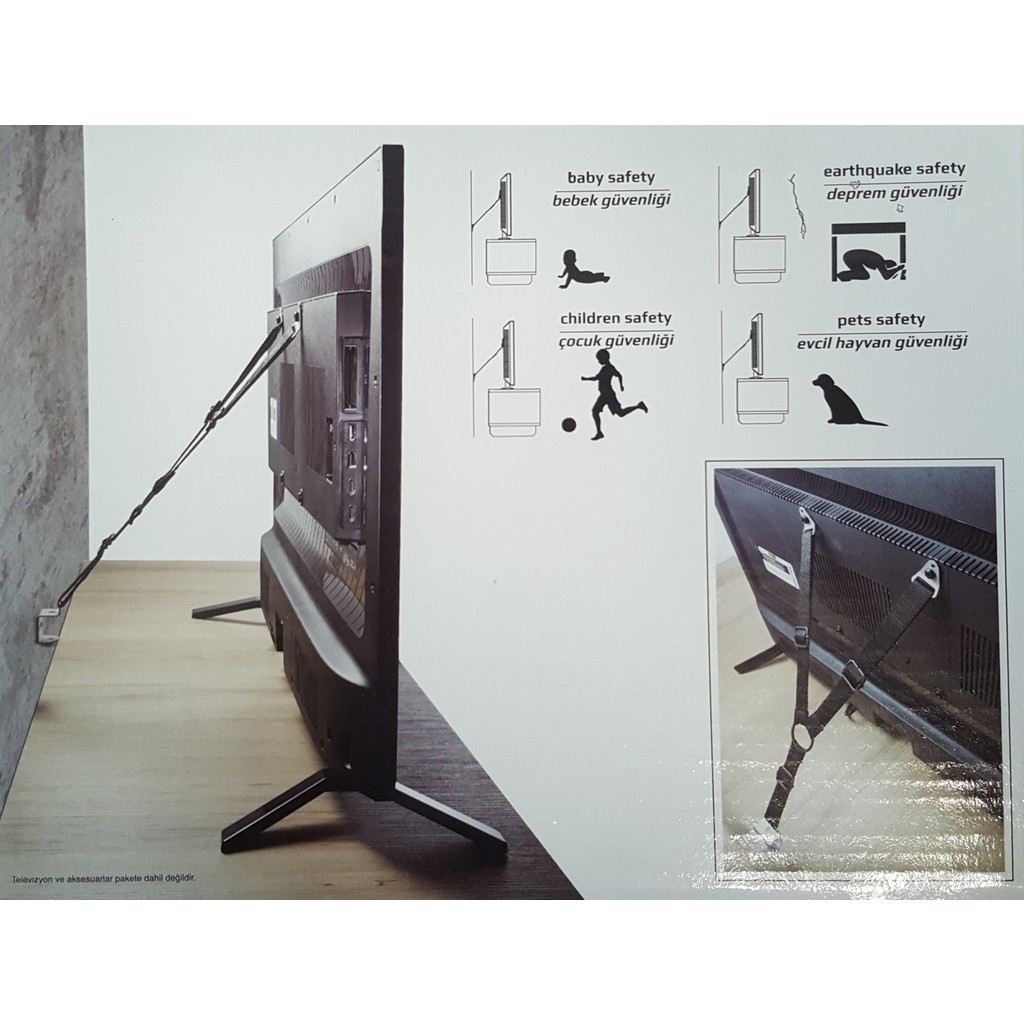 Safe+ LCD LED TV Güvenlik Kayışı Güvenlik Cihazları Fiyatı