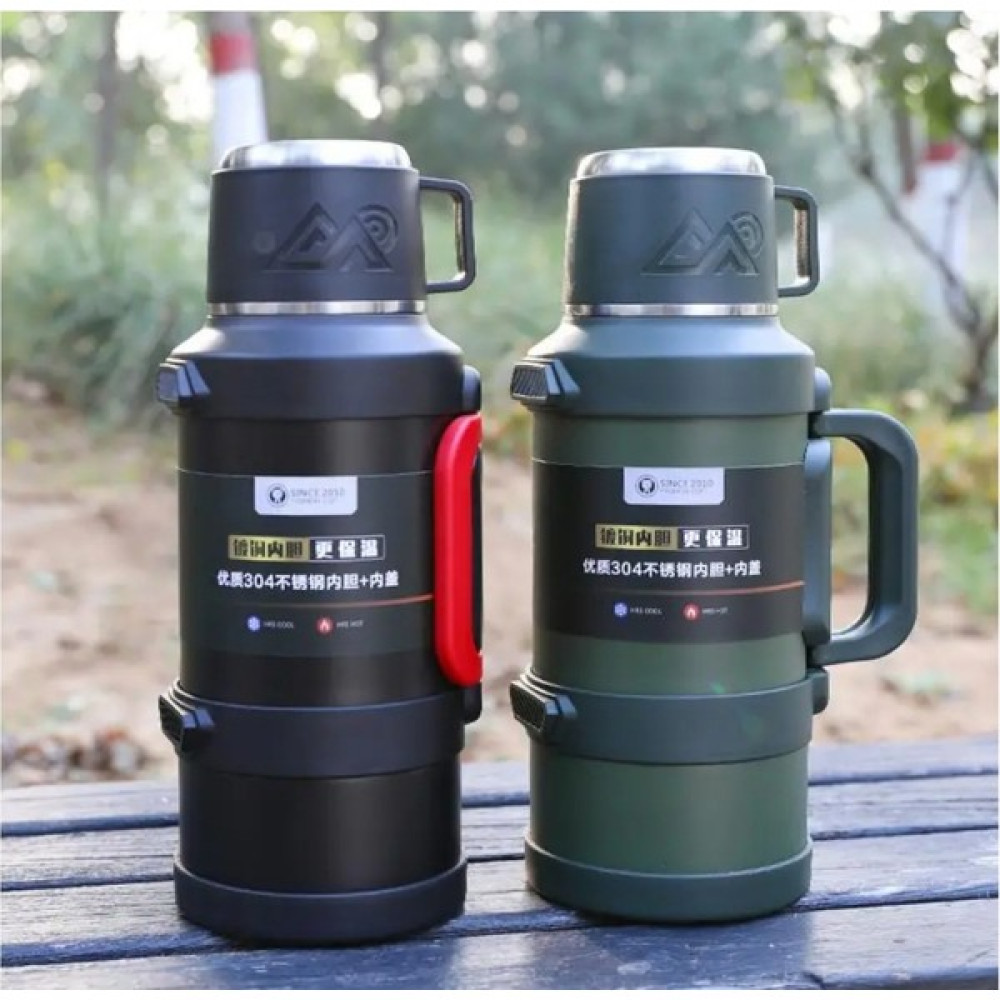 Safe Paslanmaz Çelik 3.2 Litre Termos 48 saat sıcak soğuk - 3 lt - Kırmızı - Siyah Termoslar Fiyatı