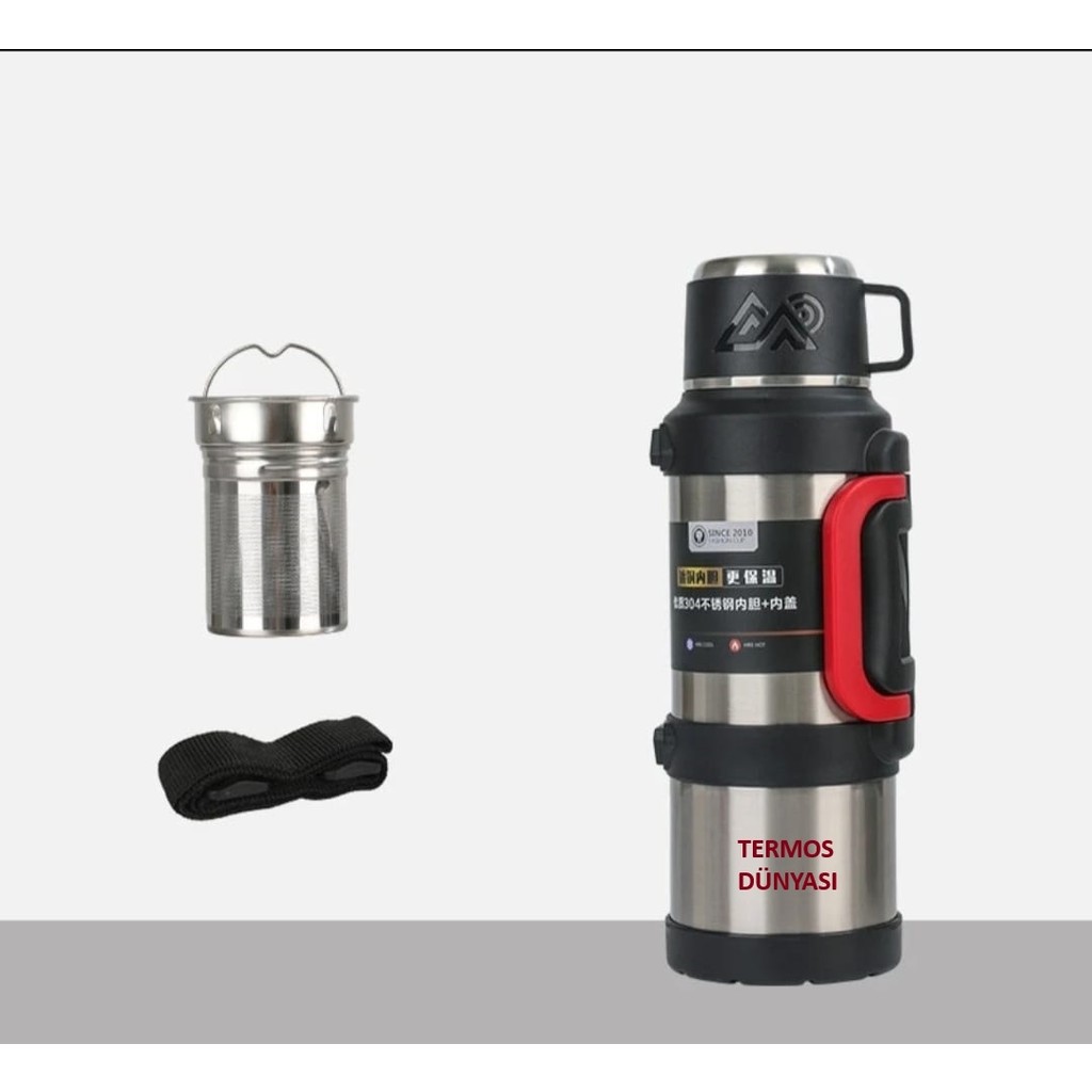 Safe Paslanmaz Çelik Termos - Termos 2 Lt. - Kamp Termosu - Seyahat Termos 2 Litre Diğer Fiyatı