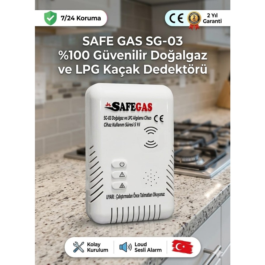 Safegaz Safegas Doğalgaz ve Lpg Gaz Alarm Cihazı ve Dedektörü – Ce Belgeli, Yüksek Hassasiyetli - 108mmX46mmX133mm SSD / Solid State Drive Fiyatı