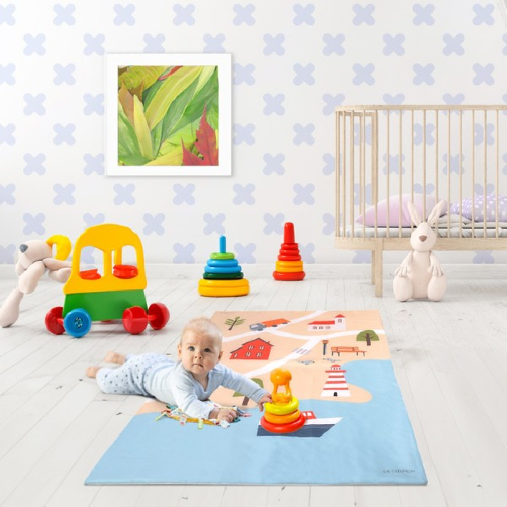 Safemom 90 x 145 cm Aktivite Bebek Çocuk Oyun Halısı Oyun Matı - Lake - 90 x 140 cm - Göl Mavisi Oyuncak Fiyatı