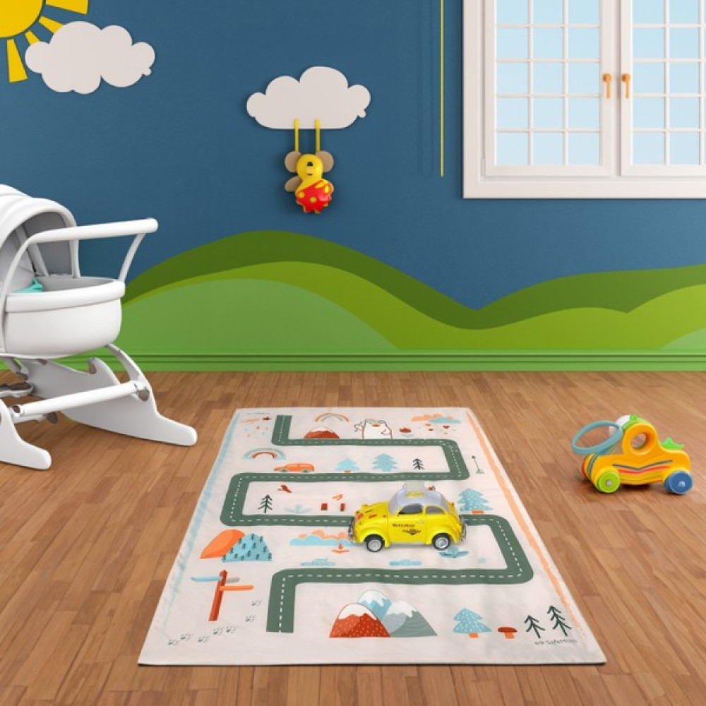 Safemom 90 x 145 cm Aktivite Bebek Çocuk Oyun Halısı Oyun Matı Snow - 90 x 140 cm - Bej Oyuncak Fiyatı