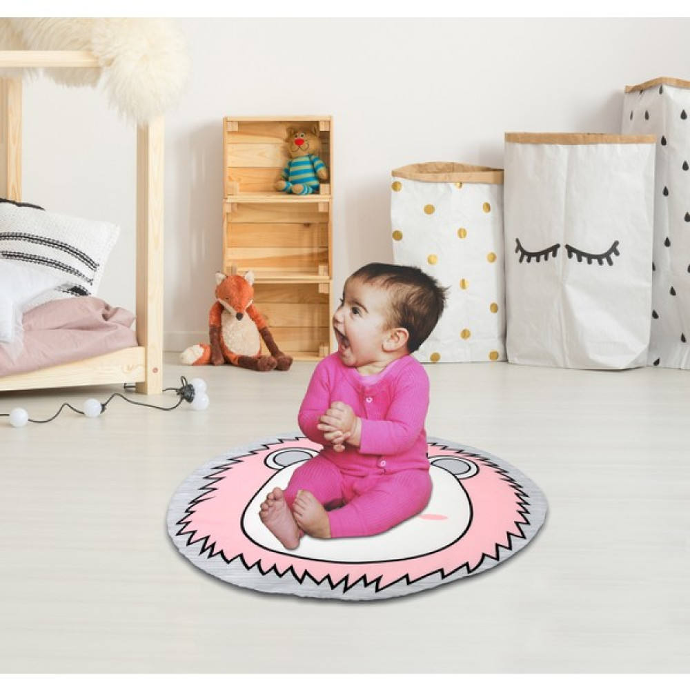 Safemom Oyun Matı 90 x 90 cm - Pembe Ayıcık - Renkli Oyuncak Fiyatı