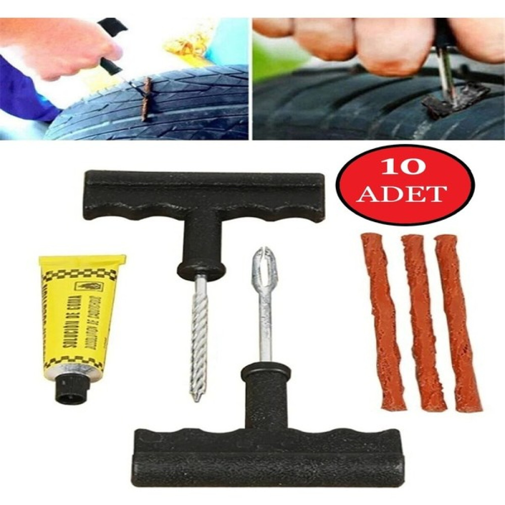 Safestore 10 Adet Lastik Tamir Kiti Fitil Atma Seti 10'lu Lastikler Fiyatı