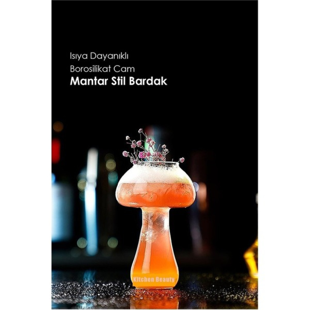 Safestore Isıya Dayanıklı Borosilikat Mantar Stil Bardak Kahve ve Sunum Bardağı Borosilikat Bardak Fincan / Bardak / Kahve Takımı Fiyatı