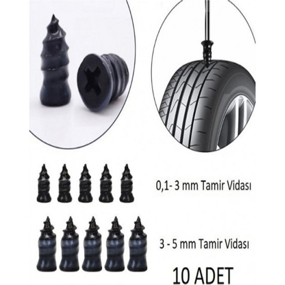Safestore Lastik Tamir Kiti Kauçuk Vida Seti Lastikler Fiyatı