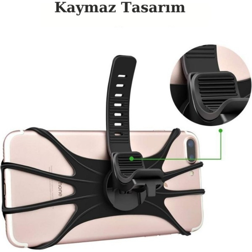 Safestore Universal Bisiklet Motosiklet Çocuk Arabası Silikon 360 Derece Telefon Tutucu Motorsiklet için Diğer Aksesuarlar Fiyatı