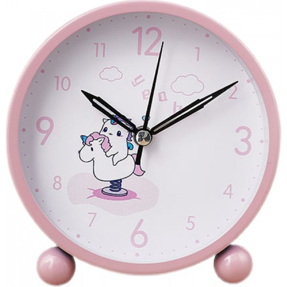 Safety1 4 Inç Metal Işıklı Çalar Saat Tek Boynuzlu At Çalar Saat Öğrenci Çocuk Yetişkin Saati Sessiz Çalar Saat Ev （pembe） (Yurt Dışından) Masa Saati Fiyatı
