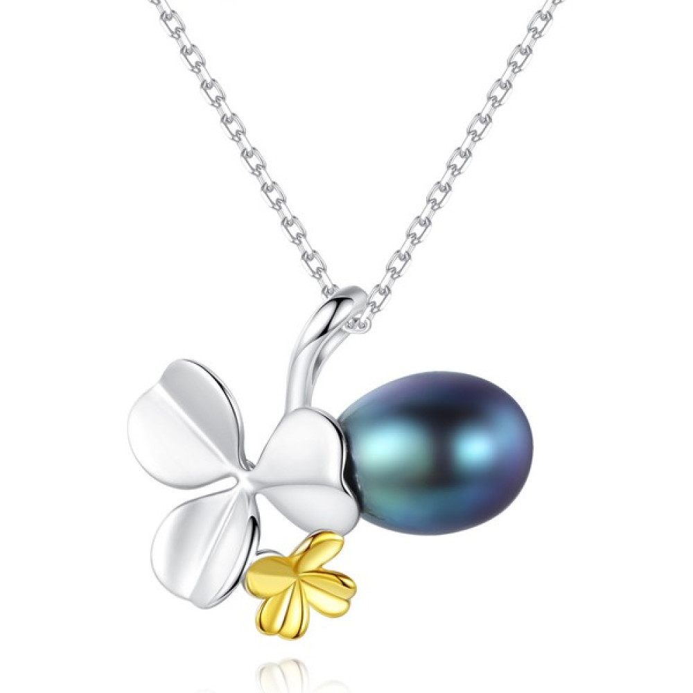 Safety1 925 Ayar Gümüş Dört Yapraklı Yonca Inci / Aytaşı Kolye Birthstone Kolyeler Kadınlar Için Doğum Günü Anneler Günü Takı Hediyeler Anne Onun K... Gümüş Kolye Fiyatı