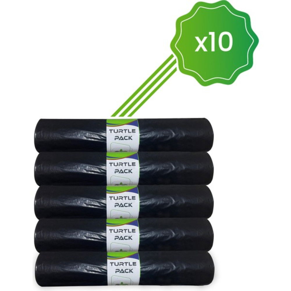 Safflex Ambalaj Çöp Poşeti 80*110 400 gr Jumbo Boy Siyah 10 Rulo Turtle Pack Çöp Poşetleri Fiyatı
