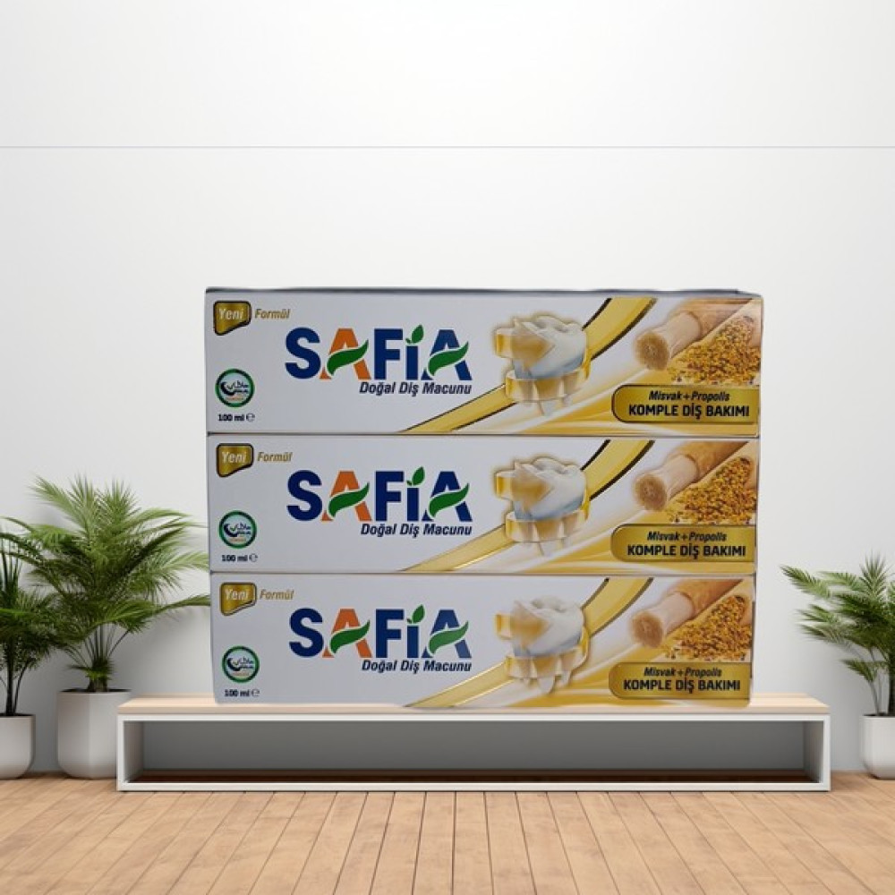 Safia Diş Macunu Misvak Propolis 140 gr Komple Diş Bakımı 3 Adet Diş Macunları Fiyatı