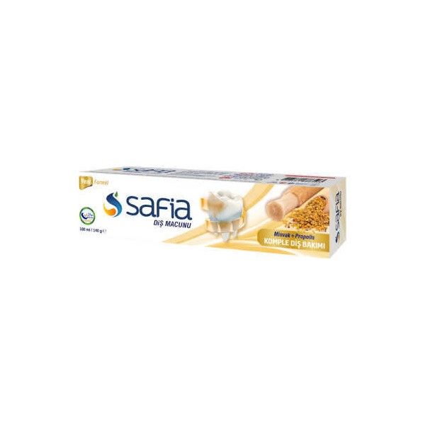 Safia Doğal Diş Macunu Misvak+Propolis 100 ml / 140 gr (1 Adet ) Diş Macunları Fiyatı
