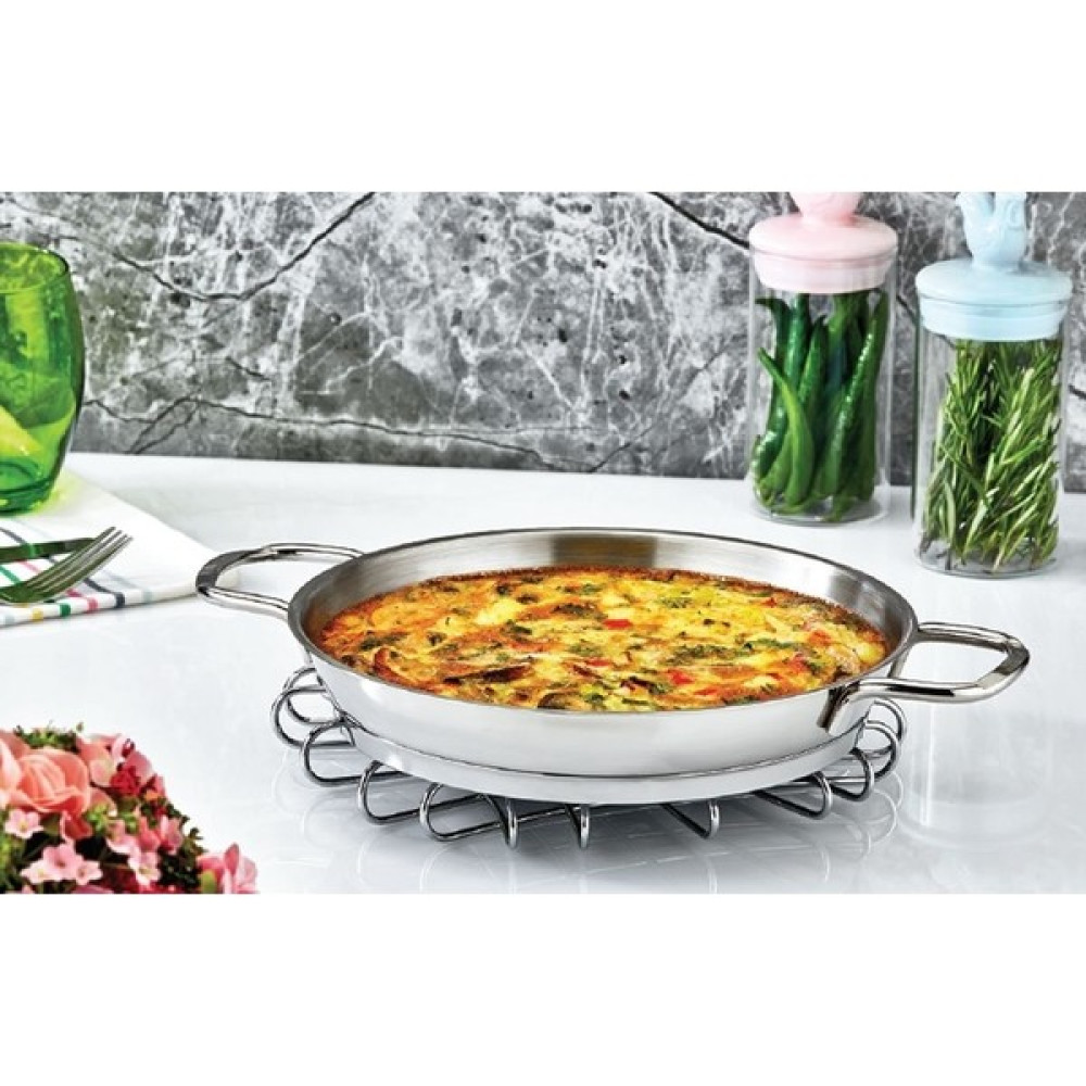 Safinox Italyan Tel Kulp 20CM Omlet Sahan Tava - 20 cm - Gri Tavalar Fiyatı