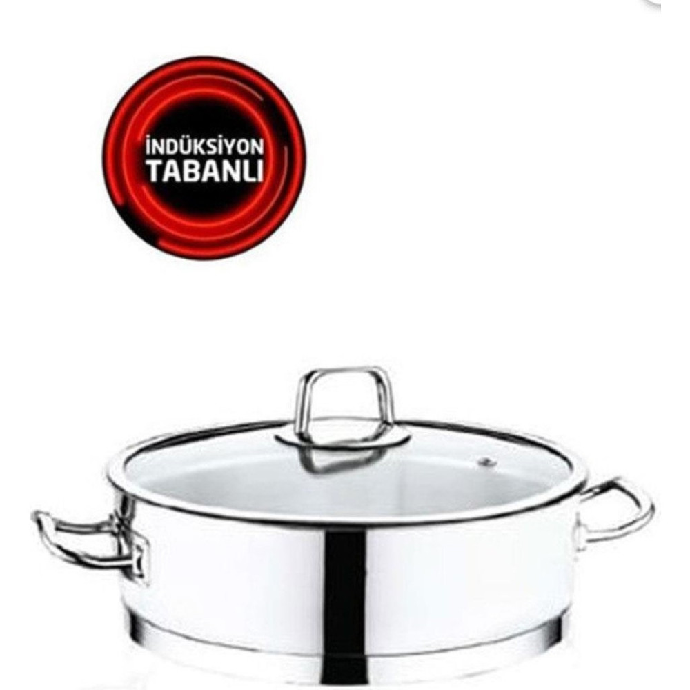 Safinox Vision 22X8 cm Indiksiyon Basık Çelik Tencere - 22 x 8 cm Tencere / Tava Setleri Fiyatı