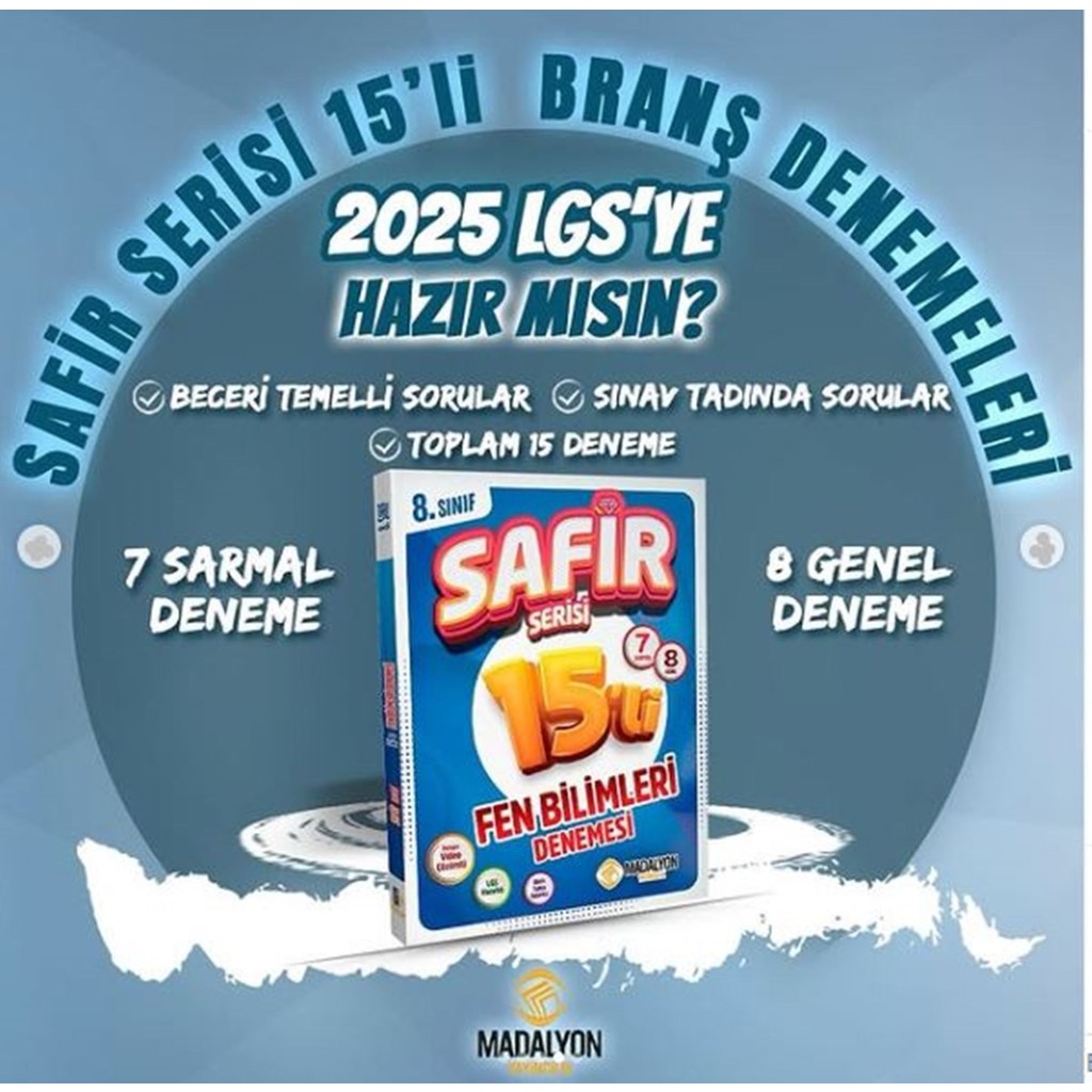 Safir 8.sınıf Fen Bilimleri Branş Deneme 15 Li Diğer Fiyatı