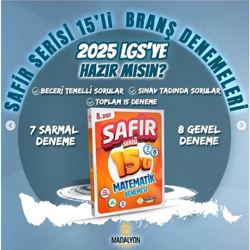 Safir 8.sınıf Matematik Branş Deneme 15 Li Diğer Fiyatı