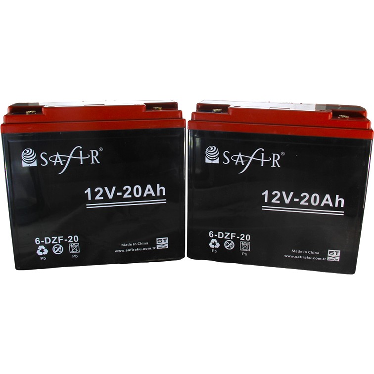 Safir Akü 12V - 20 Ah (Yeni Tarihli) 2'li Diğer Fiyatı