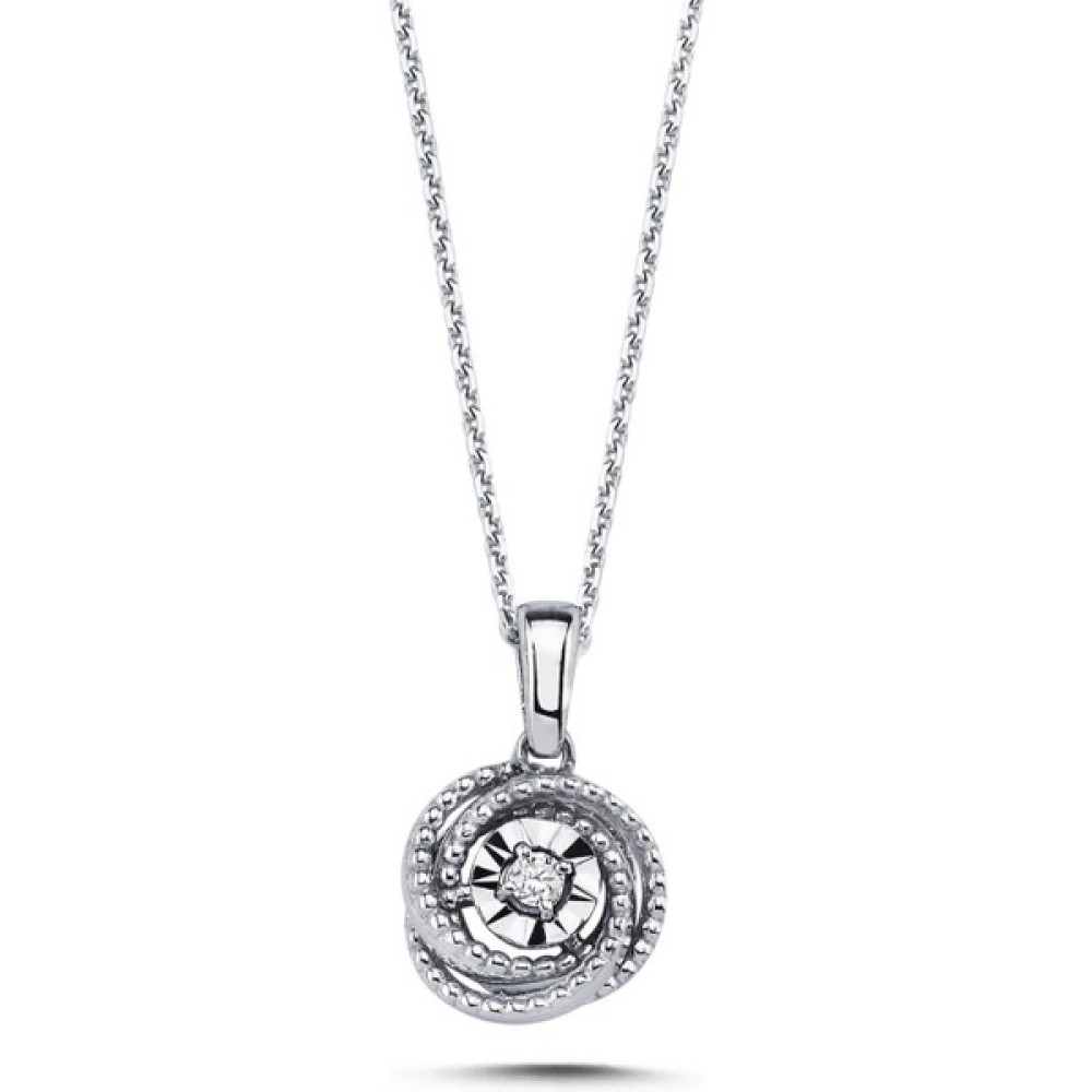 Safir Kuyumculuk 0,03CT Pırlanta Magic Kolye Pırlanta Kolye Fiyatı
