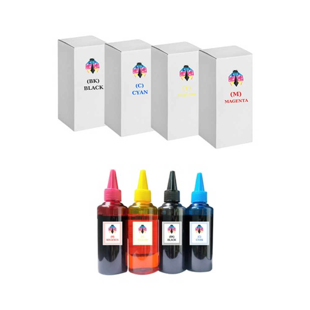 Safir Toner Canon Pixma E4240/E414/E484/E3340 Yazıcı 100 ml Muadil Mürekkep Seti - Renkli Kartuşlar Fiyatı