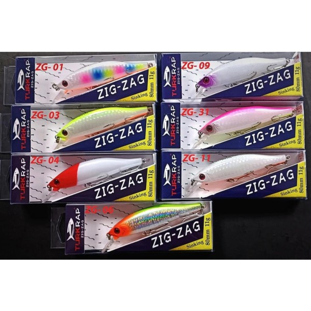 Safir Turkrap Zig- Zag 80S 11GR Ats Sistem Sinking Yapay Yem Zg-04 - Renkli Oto Boyaları Fiyatı