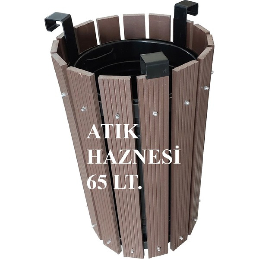 Safirkom (65 Lt.) Kompozit (Ahşap+Plastik) Yuvarlak Çöp Kovası Sç12 G Kahverengi Oto Boyaları Fiyatı