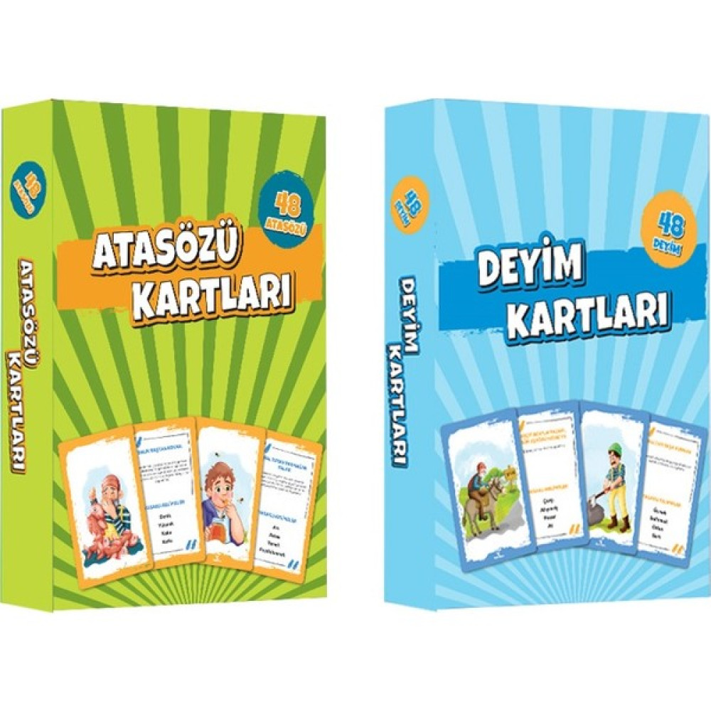 Safkan Kids Atasözü ve Deyim Kartları 2 Kutu Set Atasözleri ve Deyimler Sözlükleri Fiyatı