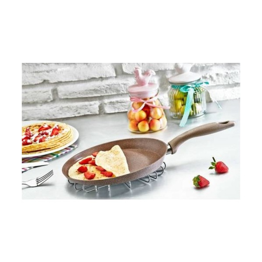 Saflon Granit Krep Tavası 24 cm Kahverengi Tavalar Fiyatı