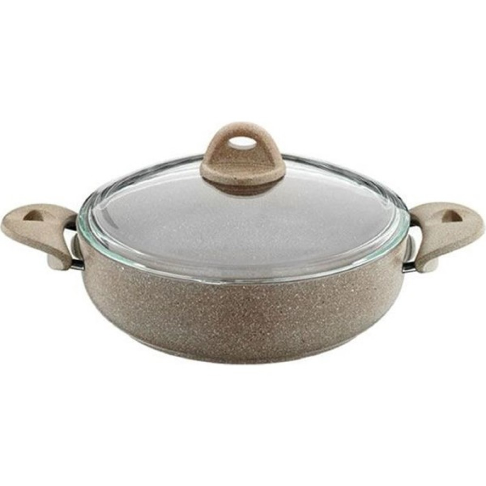 Saflon Granit Line 22 Cm Basık Tencere 2,25 Lt Sf8622Gr Tencere / Tava Setleri Fiyatı