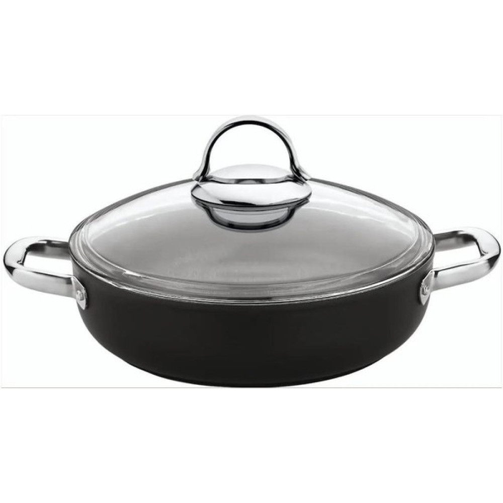 Saflon SF8632TT Titanium 32 cm Basık Tencere 6.50 Litre - Siyah Tencereler Fiyatı
