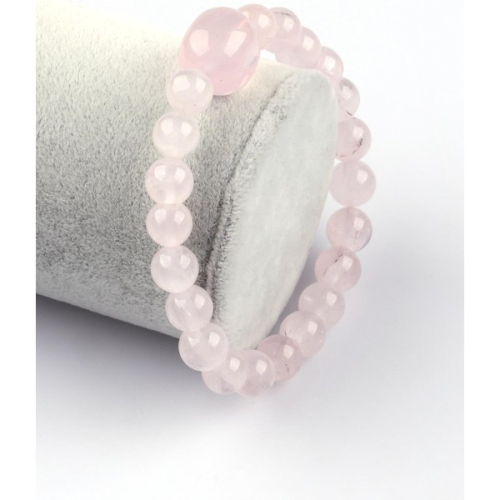 Safnaturel Pembe Kuvars Doğal Taş Bileklik 8 mm Küre Kesim Saat ve Bileklik Aksesuarı Fiyatı