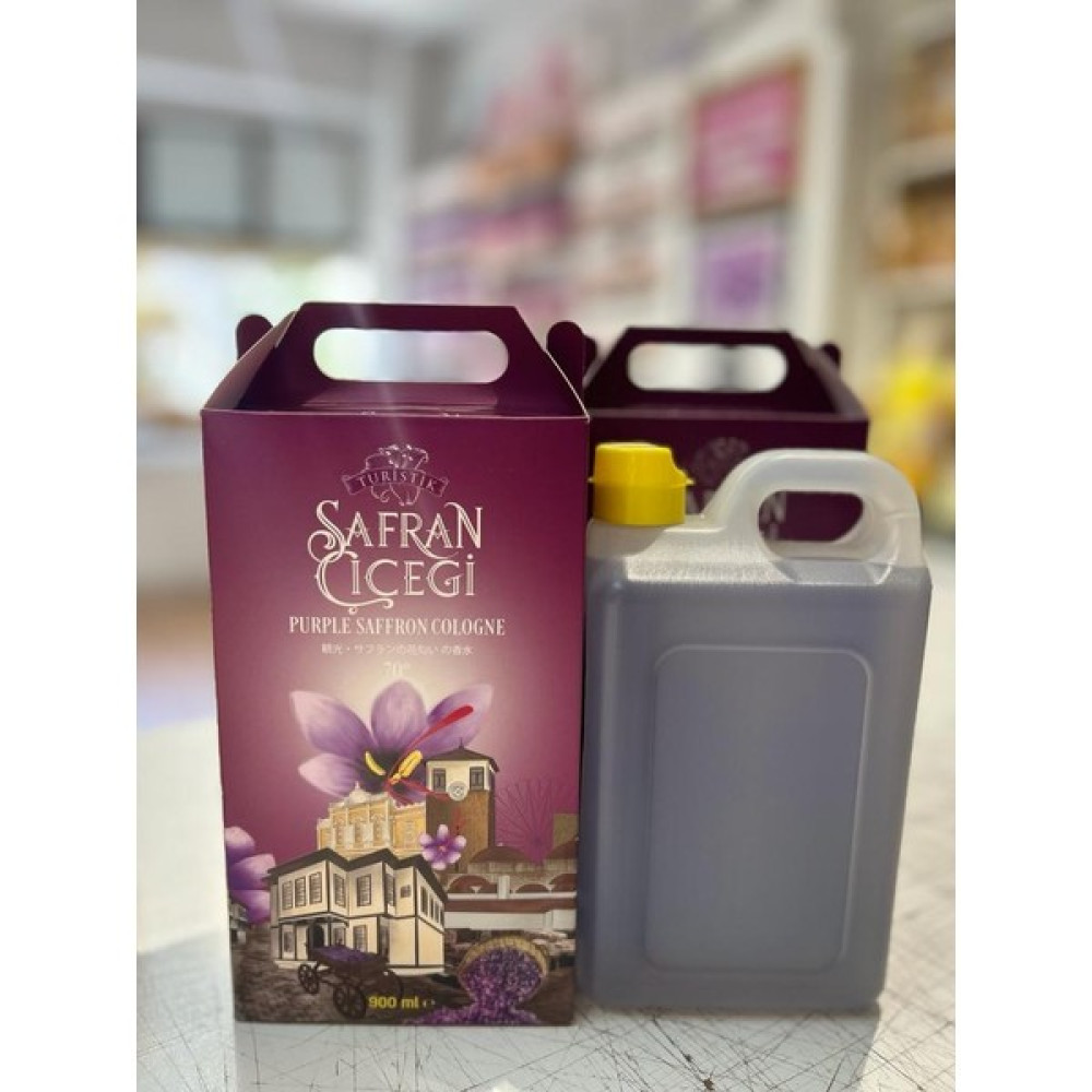 Safran Çiçeği 900 ml Bidon Mor Safran 2'li Kolonya & Gülsuyu Fiyatı