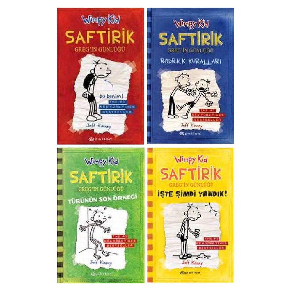 Saftirik Wimpy Kid 1-4. Kitaplar Set - Jeff Kinney Çocuk Öykü Fiyatı