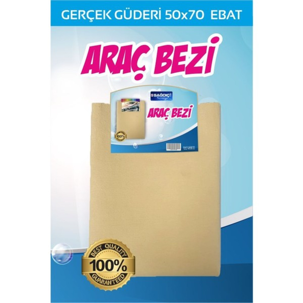 Sağdıç Saraciye Gerçek Güderi Cam Bezi Oto Temizleme ve Araç Cam Bezi Büyük Boy 50X70 Oto Bakım Bezleri Fiyatı