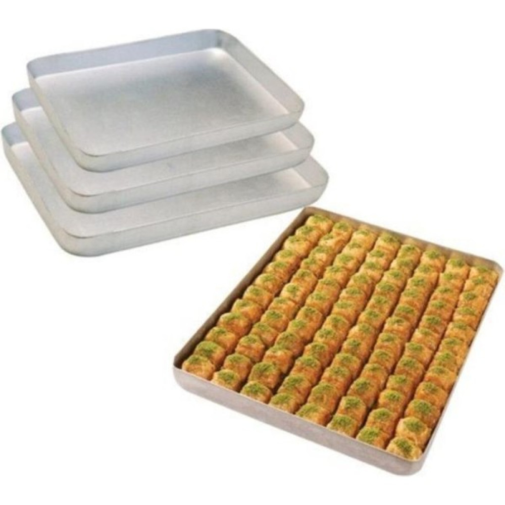 Sağlam 30X40 Bakır Sanatı Alüminyum Baklava Börek Tepsisi - 40 cm - Gri Tepsiler / Fırın Kapları Fiyatı