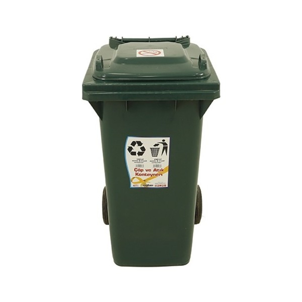 Sağlam Plastik Çöp Ve Atık Konteyneri 240 lt Tekerlekli Eko Oto Seyahat Ürünleri Fiyatı