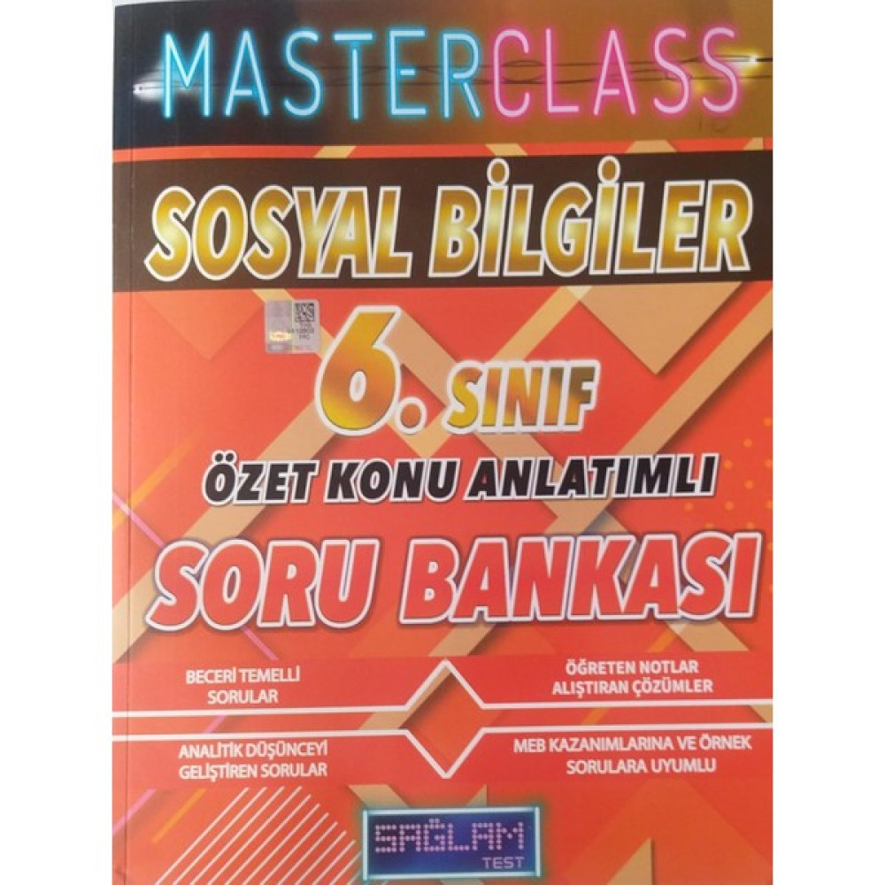 Sağlam Test Masterclass Sosyal Bilgiler 6. Sınıf Soru Bankası Kaynak Kitapları Fiyatı