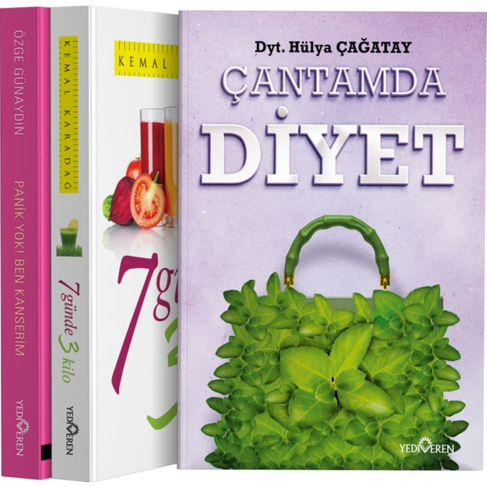 Sağlıklı Yaşam Seti 3 Kitap - Hülya Çağatay - Kemal Karadağ Sağlık Beslenme Kitapları Fiyatı