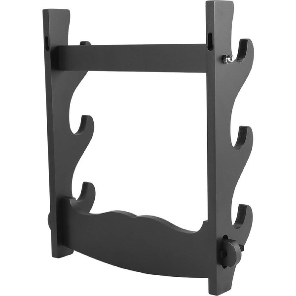 Sagrado 3 Katmanlı Duvara Montaj Samuray Kılıcı Katana Tutucu Stand Askı Braketi Raf Ekranı (Yurt Dışından) - Siyah - 0.4m Hediyelik Eşya Fiyatı