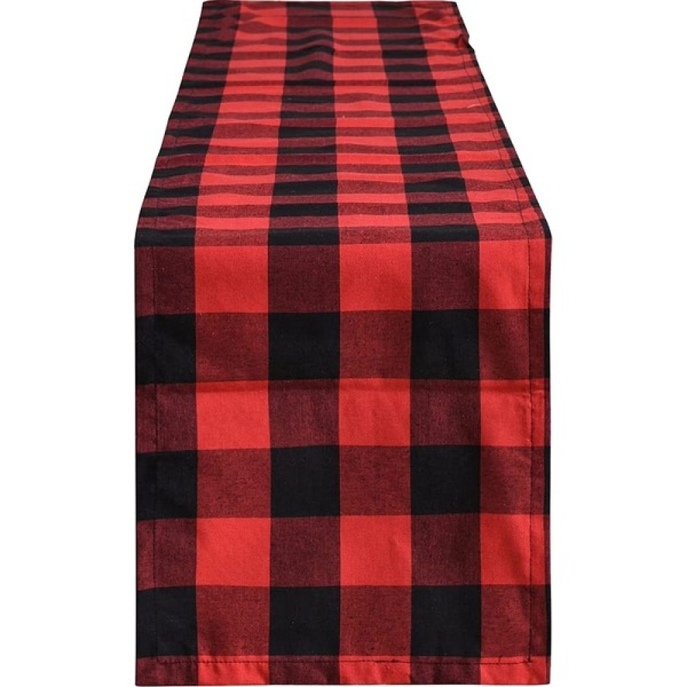 Sagrado Buffalo Check 13X70 Inç Siyah ve Kırmızı Ekose Masa Koşucu, Parti Noel Etkinlikleri Ev Dekor Için Akşam Yemeği Masa Koşucular (Yurt Dışından) Masa Örtüsü Fiyatı