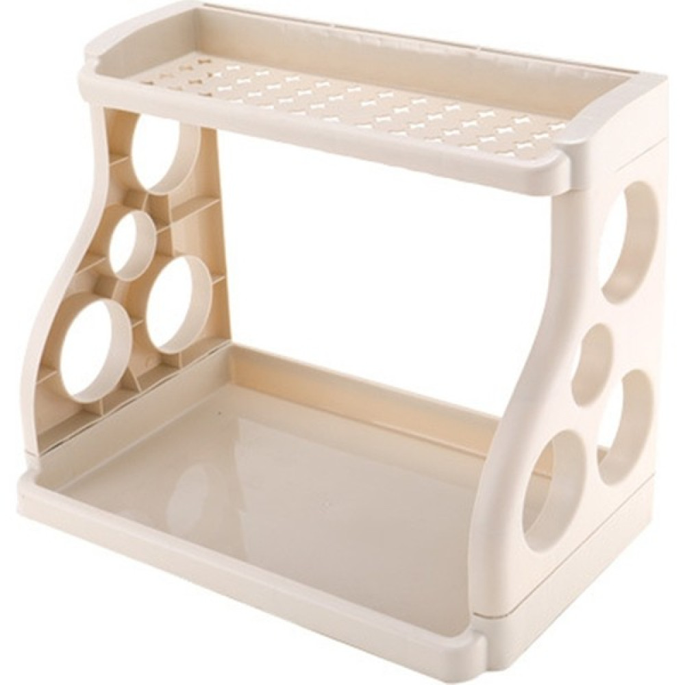 Sagrado Çok Fonksiyonlu Mutfak Rafı Köşe Bulaşıklık 2 Katmanlı Baharatlık (Yurt Dışından) - Beyaz - Kitchen Racks & Shelves Duvar Rafı Fiyatı
