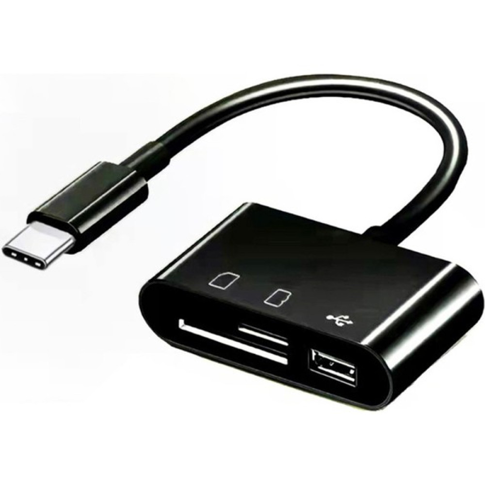 Sagrado In1 Tip-C Mikro USB Sd Tf Telefon Otg Kart Okuyucu Adaptörü Sd Kart Okuyucu Samsung Galaxy Için Tablet, Siyah (Yurt Dışından) Hafıza Kartları Fiyatı